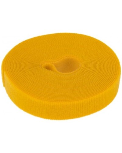 Лента-липучка многоразовая 5 м х 20мм, желтая (1 шт/уп) REXANT 07-7522 в Абакане Монтажные материалы Pintop.ru