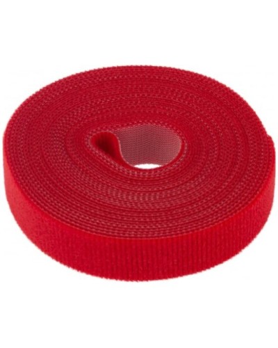 Лента-липучка многоразовая 5 м х 20мм, красная (1 шт/уп) REXANT 07-7524 в Абакане Монтажные материалы Pintop.ru