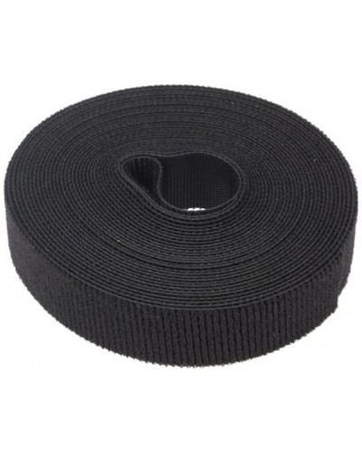 Лента-липучка многоразовая 5 м х 20мм, черная (1 шт/уп) REXANT 07-7526 в Абакане Монтажные материалы Pintop.ru