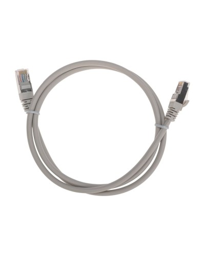 Патч-корд F/UTP, CAT 5e, RJ45-RJ45, 26AWG, LSZH, серый, 1м REXANT 02-0110-1 в Абакане Патчкорды (медные) Pintop.ru