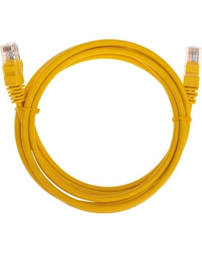Патч-корд U/UTP, CAT 5e, RJ45-RJ45, 26AWG, LSZH, желтый, 2м REXANT 02-0105-2 в Абакане Патчкорды (медные) Pintop.ru