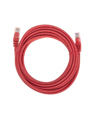 Патч-корд U/UTP, CAT 5e, RJ45-RJ45, 26AWG, LSZH, красный, 5м REXANT 02-0103-5 в Абакане Патчкорды (медные) Pintop.ru