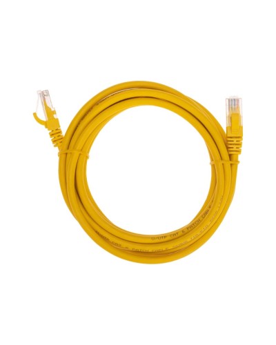 Патч-корд U/UTP, CAT 6, RJ45-RJ45, 26AWG, LSZH, желтый, 3м REXANT 02-0295-3 в Абакане Патчкорды (медные) Pintop.ru