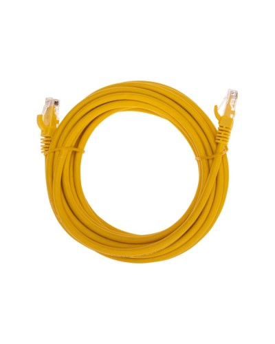 Патч-корд U/UTP, CAT 6, RJ45-RJ45, 26AWG, LSZH, желтый, 5м REXANT 02-0295-5 в Абакане Патчкорды (медные) Pintop.ru