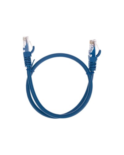 Патч-корд U/UTP, CAT 6, RJ45-RJ45, 26AWG, LSZH, синий, 0,5м REXANT 02-0294-05 в Абакане Патчкорды (медные) Pintop.ru