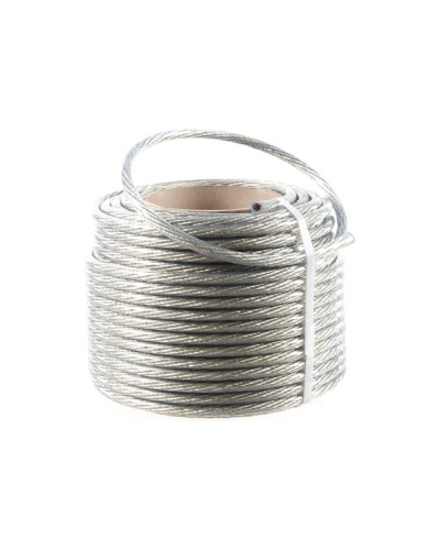 Трос стальной в ПВХ изоляции d=10.0 мм, катушка 50 метров REXANT (09-5300) в Абакане Крепежные изделия Pintop.ru