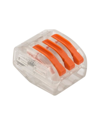 Универсальная многоразовая 3-проводная клемма (50шт/уп) REXANT (07-5253-1) в Абакане Клеммные колодки Pintop.ru