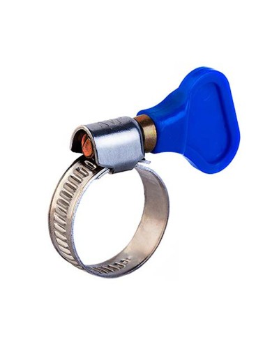 Хомут червячный 16-25/9-0,7мм, с ключом, нержавеющая сталь W2, (50 шт/уп) REXANT 07-0716-1 в Абакане Стяжки-хомуты Pintop.ru