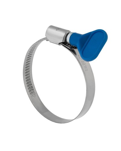 Хомут червячный 32-50/9-0,7мм, с ключом, нержавеющая сталь W2, (50 шт/уп) REXANT 07-0732-1 в Абакане Стяжки-хомуты Pintop.ru