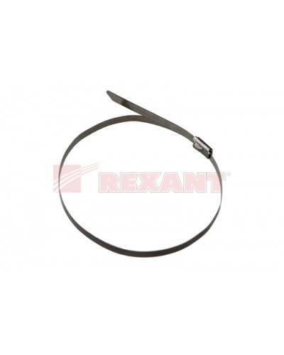 Хомут-стяжка металлический 4.6х152 мм (50шт/уп) REXANT 07-0158 в Абакане Стяжки-хомуты Pintop.ru
