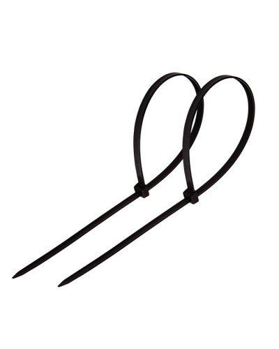 Хомут-стяжка нейлоновый 4х250 мм чёрный (100шт/уп) REXANT 07-0251 в Абакане Стяжки-хомуты Pintop.ru