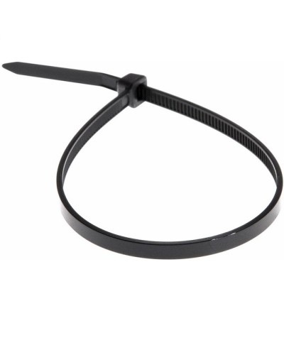 Хомут-стяжка нейлоновый 4х300 мм чёрный (100шт/уп) REXANT 07-0301 в Абакане Стяжки-хомуты Pintop.ru