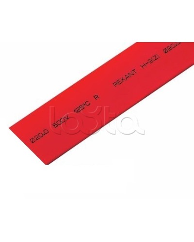 Термоусадочная трубка 20.0 / 10.0 мм 1м красная (10шт/уп) REXANT 22-0004 в Абакане Аксессуары для кабель-канала Pintop.ru