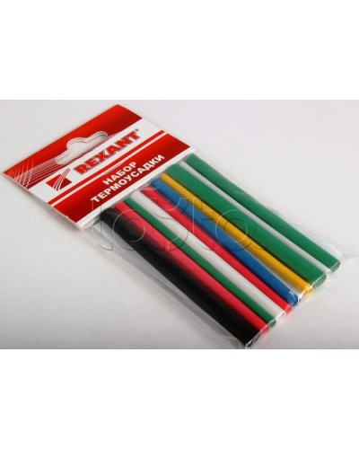 Набор термоусадочных трубок №1 (АВТО) (10шт/уп) REXANT 29-0101 в Абакане Аксессуары для кабель-канала Pintop.ru