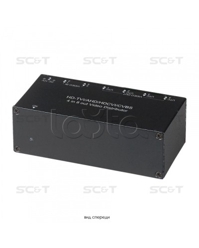 Распределитель видеосигнала HDCVI/HDTVI/AHD/CVBS SC&T CD408HD в Абакане Видеоусилители, Модуляторы, Делители Pintop.ru