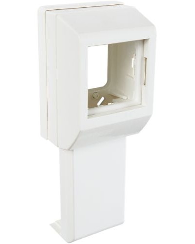 Суппорт с рамкой на 1 пост (45х45) вдоль профиля универсальный SPL 020007S в Абакане Аксессуары для кабель-канала Pintop.ru