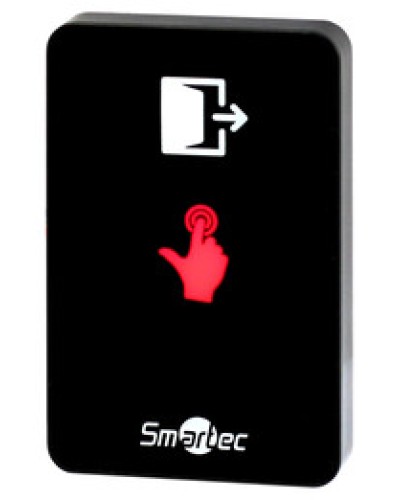 Сенсорная кнопка выхода накладная Smartec ST-EX410L-BK в Абакане Кнопки выхода Pintop.ru