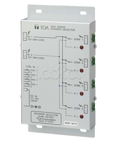 Селектор внешний TOA SS-9001 в Абакане Системы оповещения и трансляции TOA Pintop.ru