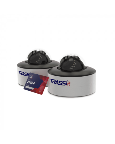 Комплект облачного видеонаблюдения TRASSIR W2D5Street в Абакане IP-камеры Pintop.ru