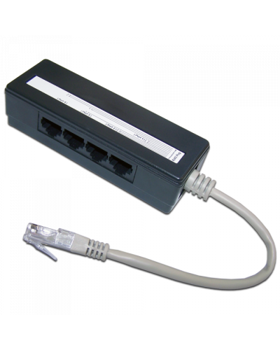 Сплиттер 1 на 4 RJ-45 TWT (TWT-4U1) в Абакане Проходные адаптеры RJ-45 и разветвители Pintop.ru