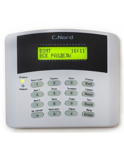 Клавиатура C.Nord K16-LCD в Абакане Приемно-контрольные приборы Pintop.ru