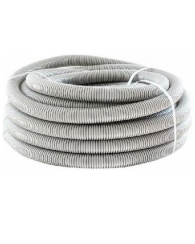 Труба гофр. ПНД HF 50 мм с зондом лёгкая серый (15 м) ОКЛ Экопласт 20150HF в Абакане Труба гофрированная Pintop.ru