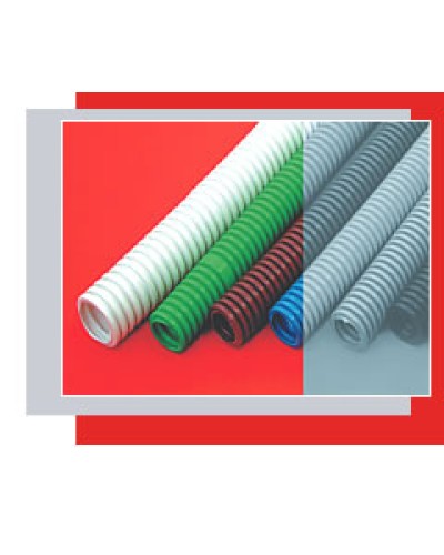 Труба гофрированная ПНД тяжелая диам 32 мм, с зондом Экопласт 21132 в Абакане Труба гофрированная Pintop.ru