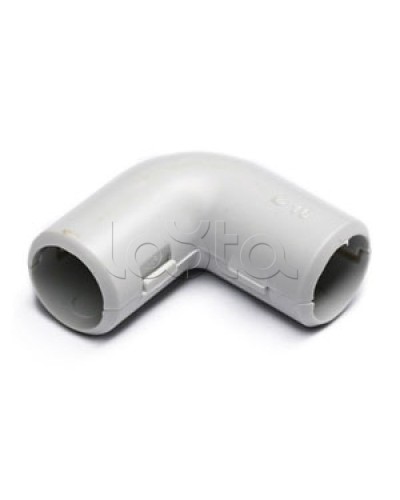 Угол 90° (из двух частей) для труб D32 мм, без галогена Экопласт 41232HF в Абакане Аксессуары для труб (ОКЛ) Экопласт Pintop.ru