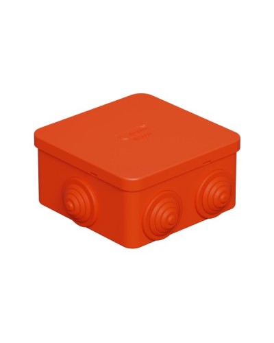 Коробка огн. E110, о/п 85х85х50мм,без галогена, 12 вых., IP55, 9P, оранж. Экопласт (43151HF) в Абакане Распределительные коробки Pintop.ru