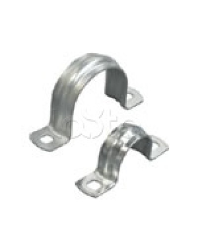 Скоба оцинкованная двулапковая для трубы D40мм (100 шт/уп) Экопласт 43640 в Абакане Крепежные изделия Pintop.ru