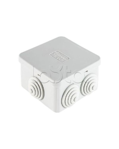 Коробка распределительная о/п 70х70х40, 6 вых, без галогена Экопласт 44056HF в Абакане Распределительные коробки Pintop.ru