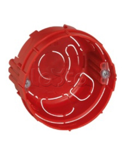 Коробка установочная D65x40мм со стык. ушками межцентр. 71мм, IP20, красный Экопласт 44660-1 в Абакане Распределительные коробки Pintop.ru