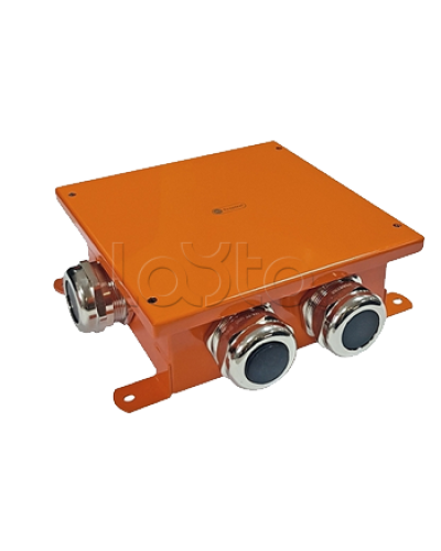 SMB120 Коробка металлическая, огн. E-110,о/п 120х120х60, 4 метал. гермоввода, IP66, 12P, (1,5-4 мм2), цвет оранж. Экопласт (56174) в Абакане Распределительные коробки Pintop.ru