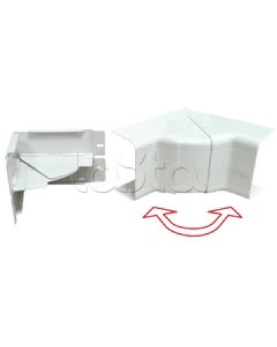 Угол внутренний изменяемый 100x40 с задней стенкой и разделителем для кабель-канала серии ARC-LAN Экопласт 576114 в Абакане Аксессуары для кабель-канала Pintop.ru