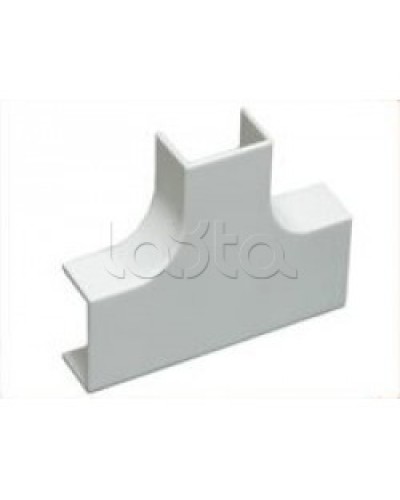 Угол Т-образный плавный стандарт TIA 16x16 мм Экопласт 72410R в Абакане Аксессуары для кабель-канала Pintop.ru