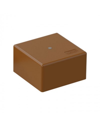 SD3 Коробка распределительная для о/п, для монтажного пистолета 75x75x40мм, (корич.) Экопласт (72932B) в Абакане Распределительные коробки Pintop.ru