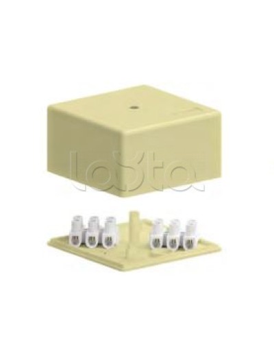 SD3 Коробка распределительная для о/п, 75х75х40мм без галогена (белый) Экопласт (72932HF) в Абакане Распределительные коробки Pintop.ru