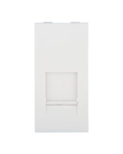 Накладка для розетки телефонной, компьютерной RJ, 45х22,5 мм (белый) LK45 Экопласт (853104) в Абакане Аксессуары для кабель-канала Pintop.ru