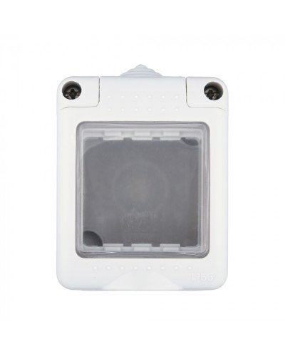 Коробка для о/п, герметичная с прозрачной, силиконовой панелью, 45х45мм IP55 (серый) LK45 (855003) в Абакане Распределительные коробки Pintop.ru