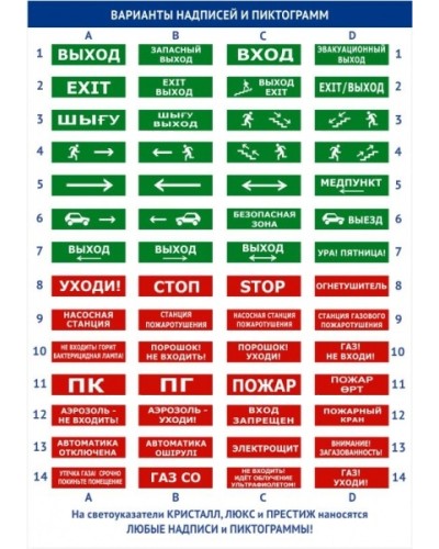 Оповещатель табло полусферическое световое Электротехника и Автоматика ЛЮКС-220 НИ Человек стрелка вправо в Абакане Оповещатели Pintop.ru