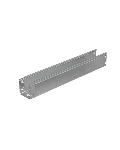 Лоток неперфорированный 100х100х1,0 L4000 мм Быстрый монтаж ПЛЮС HD85 КМ-профиль (LNplus100-100-1.0-4000 HD85) в Абакане Кабельные лотки Pintop.ru