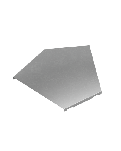 Крышка горизонтального угла 45 гр. 200 мм ПЛЮС HD КМ-Профиль (KGLplus45-200 HD) в Абакане Аксессуары для лотков Pintop.ru