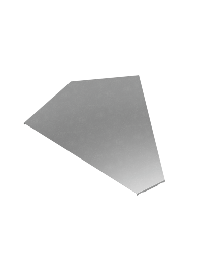 Крышка горизонтального угла 45 гр. 600 мм ПЛЮС КМ-Профиль (KGLplus45-600) в Абакане Аксессуары для лотков Pintop.ru