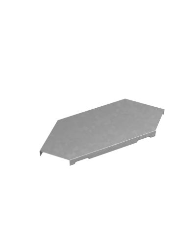 Крышка горизонтального угла 90 гр. 50 мм ПЛЮС INOX304 КМ-Профиль (KGLplus90-50 INOX304) в Абакане Аксессуары для лотков Pintop.ru