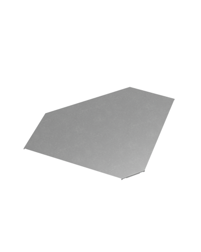 Крышка горизонтального угла 90 гр. 600 мм ПЛЮС INOX304 КМ-Профиль (KGLplus90-600 INOX304) в Абакане Аксессуары для лотков Pintop.ru