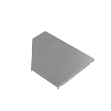 Крышка переходника левого 150-300 мм "ПЛЮС" INOX304 КМ-Профиль (KPDplus150-300-L INOX304)