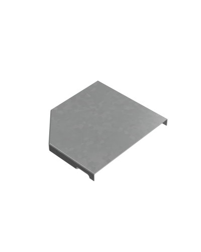 Крышка переходника правого 100-150 мм ПЛЮС КМ-Профиль (KPDplus100-150-R) в Абакане Аксессуары для лотков Pintop.ru