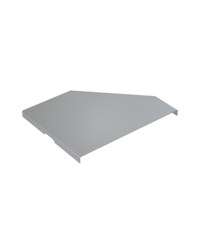 Крышка переходника левого 150-200 мм КМ-Профиль (KPD150-200-L) в Абакане Аксессуары для лотков Pintop.ru