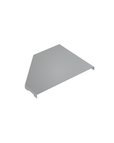 Крышка переходника правого 100-150 мм КМ-Профиль (KPD100-150-R) в Абакане Аксессуары для лотков Pintop.ru