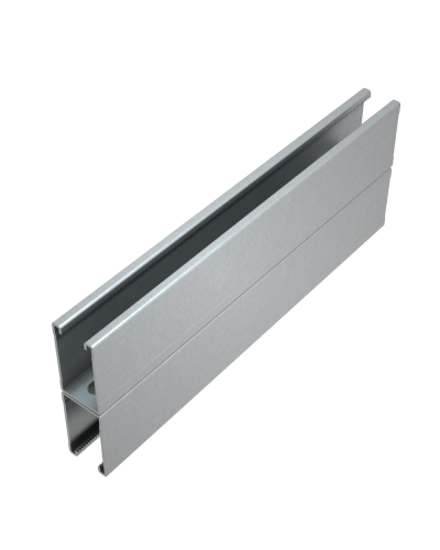 Страт-профиль двойной 41х72 L6000 мм s:1,5 HD85 КМ-профиль (2STP41-72-6000 HD85) в Абакане Аксессуары для лотков Pintop.ru